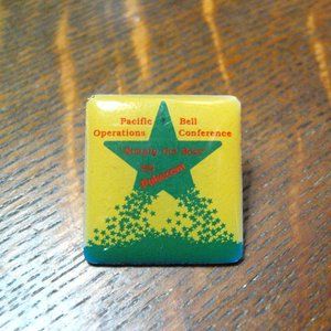 Pacific Bell Telephone Vintage 1980's Lapel Pin